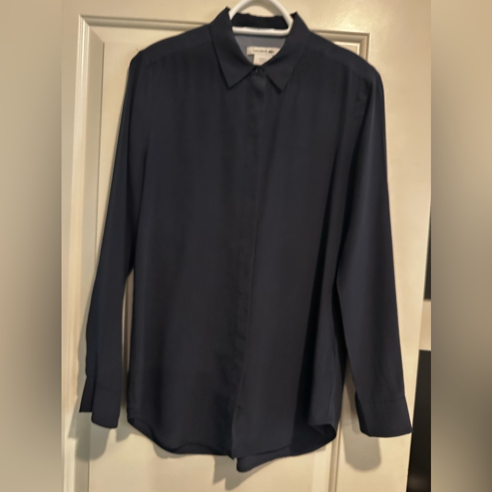 Lacoste Silk Dress Shirt SZ 36